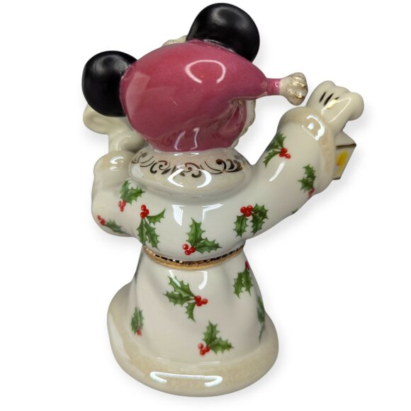 Lenox/Disney Victorian Santa Mickey Mouse Porcelain Figure Original Box 6" Tall - Picture 4 of 16
